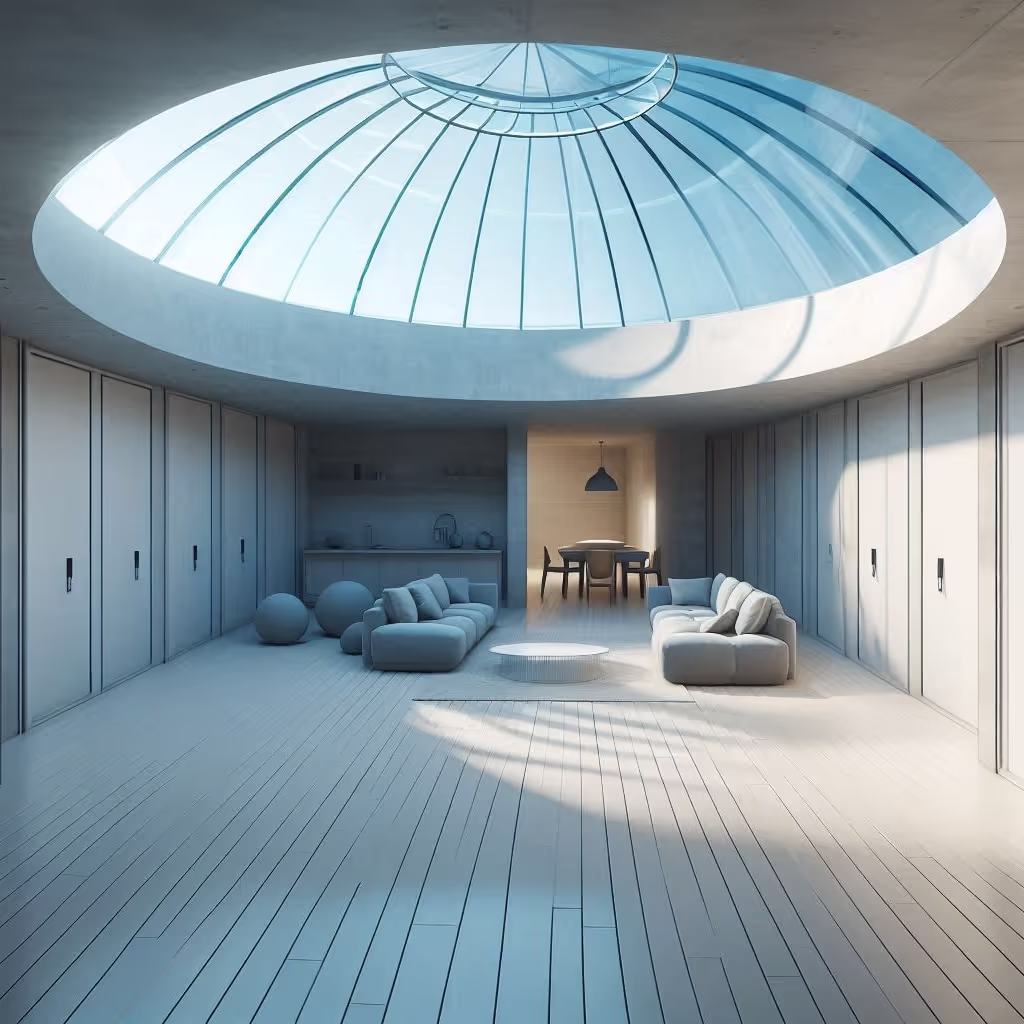 Internal Render of subterranean living space
